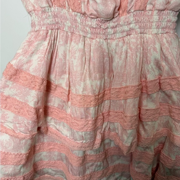 KREWE DU Q Pink & White Layered Ruffle Dress Size XS - Picture 5 of 8